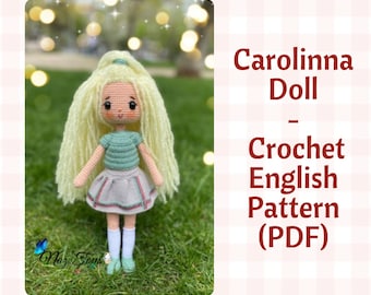 Amigurumi doll, Amigurumi pattern, Crochet, Amigurumi Crochet Doll Pattern English Pdf, Crochet doll, Crochet English Pdf Pattern,handmade