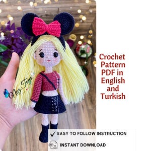 Blackpink Rose, Custom Kpop Crochet Pattern, Crochet Blackpink, Amigurumi Blackpink, Blackpink Doll, Blink, Custom Action Figure,