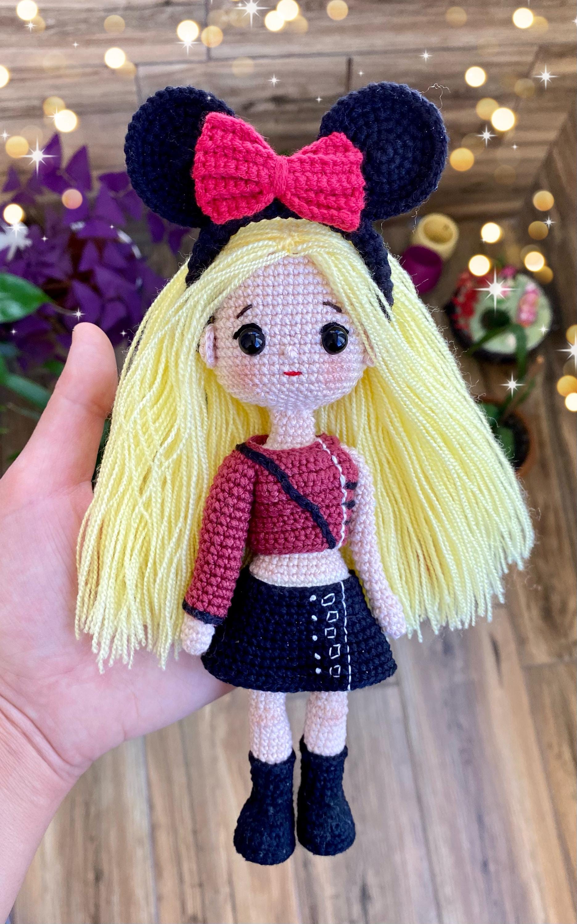 アール(ᵔᴥᵔ)　レディース　GB S Blackpink Rose Crochet Doll Pattern, Kpop Amigurumi (PDF Pattern