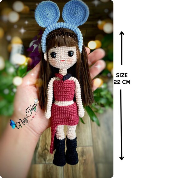 Crochet Blackpink Jennie Doll Pattern, Amigurumi Look Alike (PDF