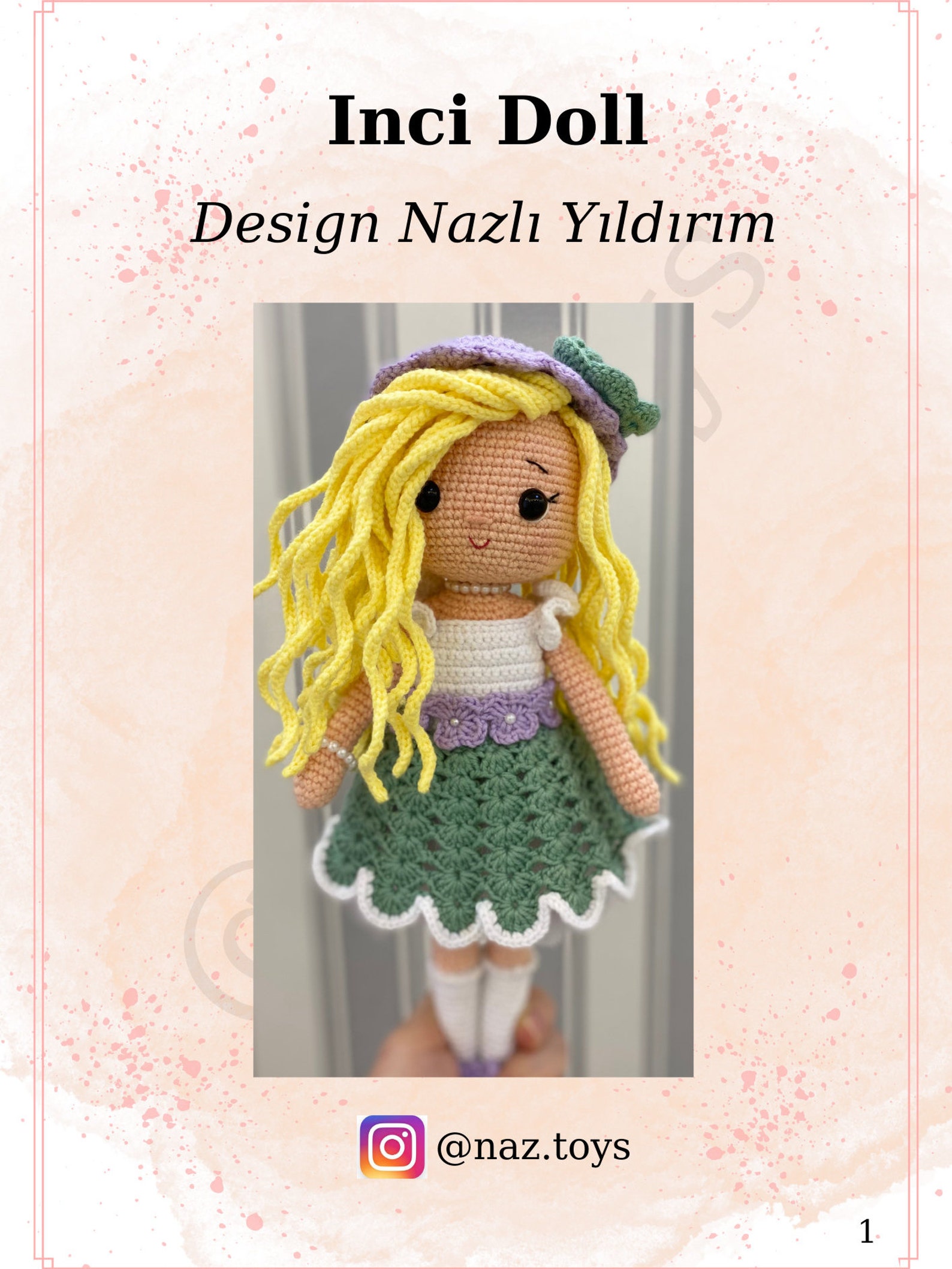 Poupée Amigurumi Fille Au Crochet Crevoar – Mignonne Et Douce, Cadeau Fait Main