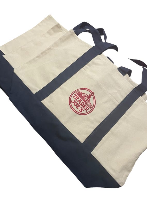 TRADER JOE’S Canvas Grocery Bag Size M New w/ tags - image 2