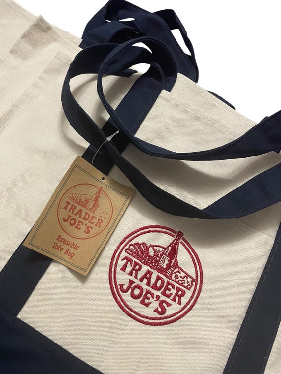TRADER JOE’S Canvas Grocery Bag Size M New w/ tags - image 4