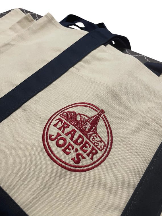 TRADER JOE’S Canvas Grocery Bag Size M New w/ tags - image 3