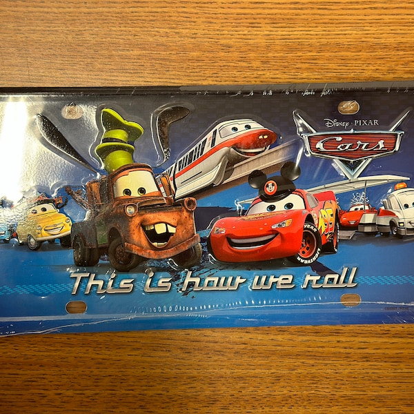 Pixar License Plate Etsy
