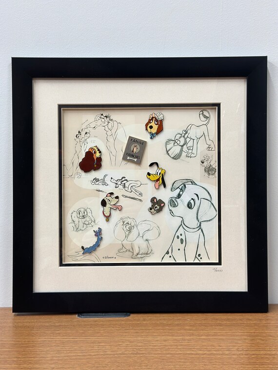 The Walt Disney Gallery "The Disney Dogs" Framed P