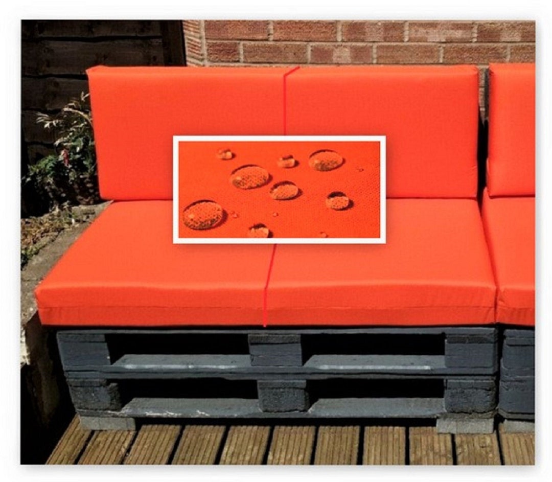 Reversible Euro Pallet Rattan Cushions Waterproof Fabric Etsy UK