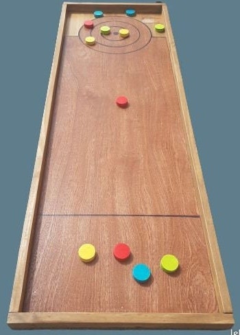 Wooden petanque puck 120 x 40 cm, ideal for parties with friends and family, artisanal, handmade
