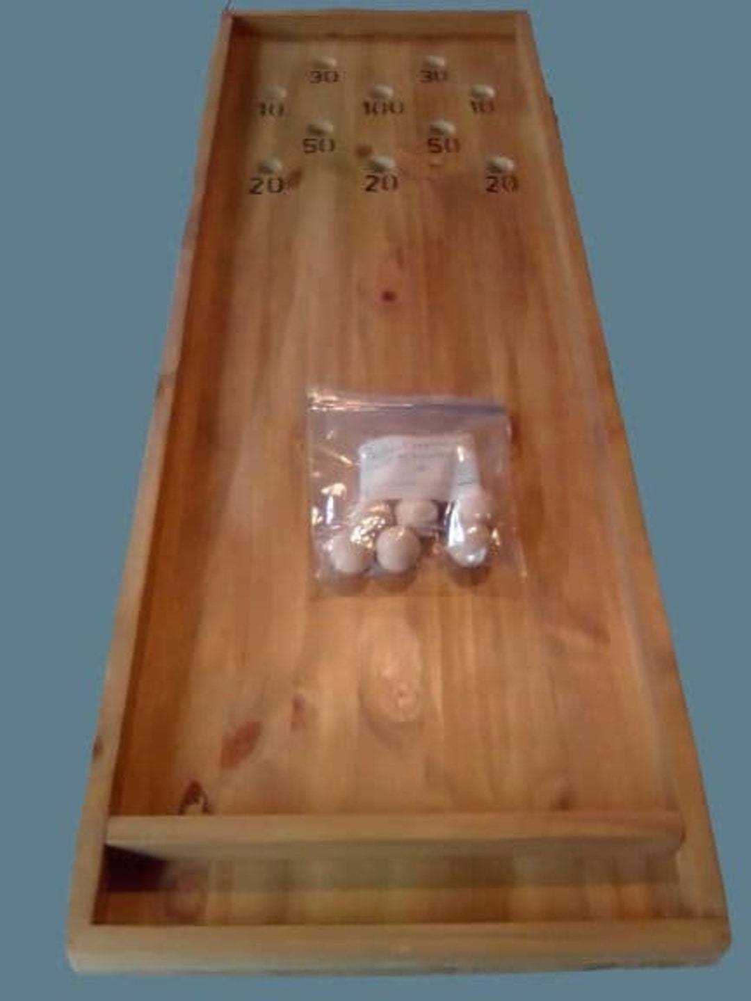 Plat Japonais Vintage En Bois Doré Pour Sashimi - Artisanal (Japon)
