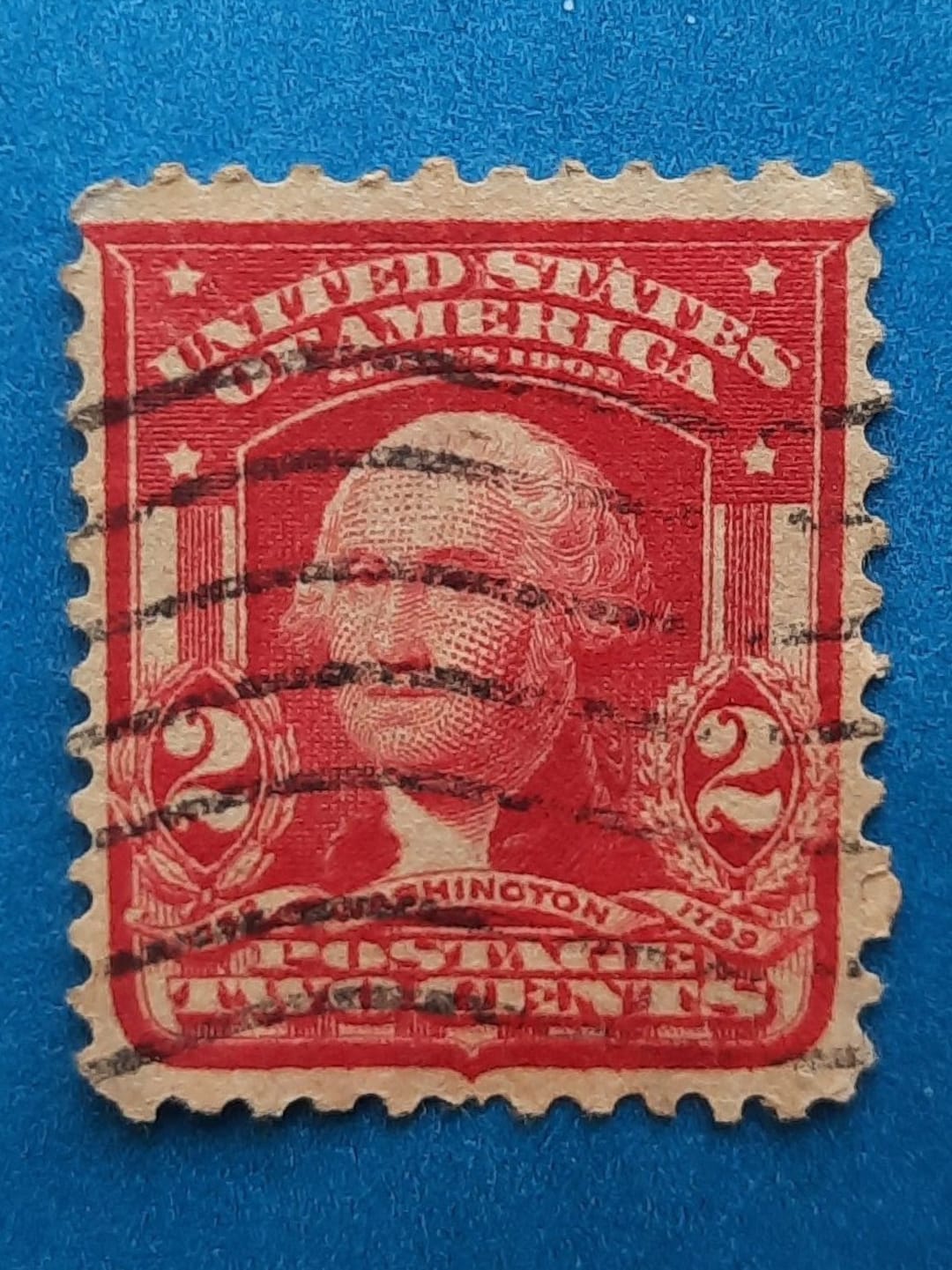 1903 USA, 2 Cents Washington Stamp.rare Etsy