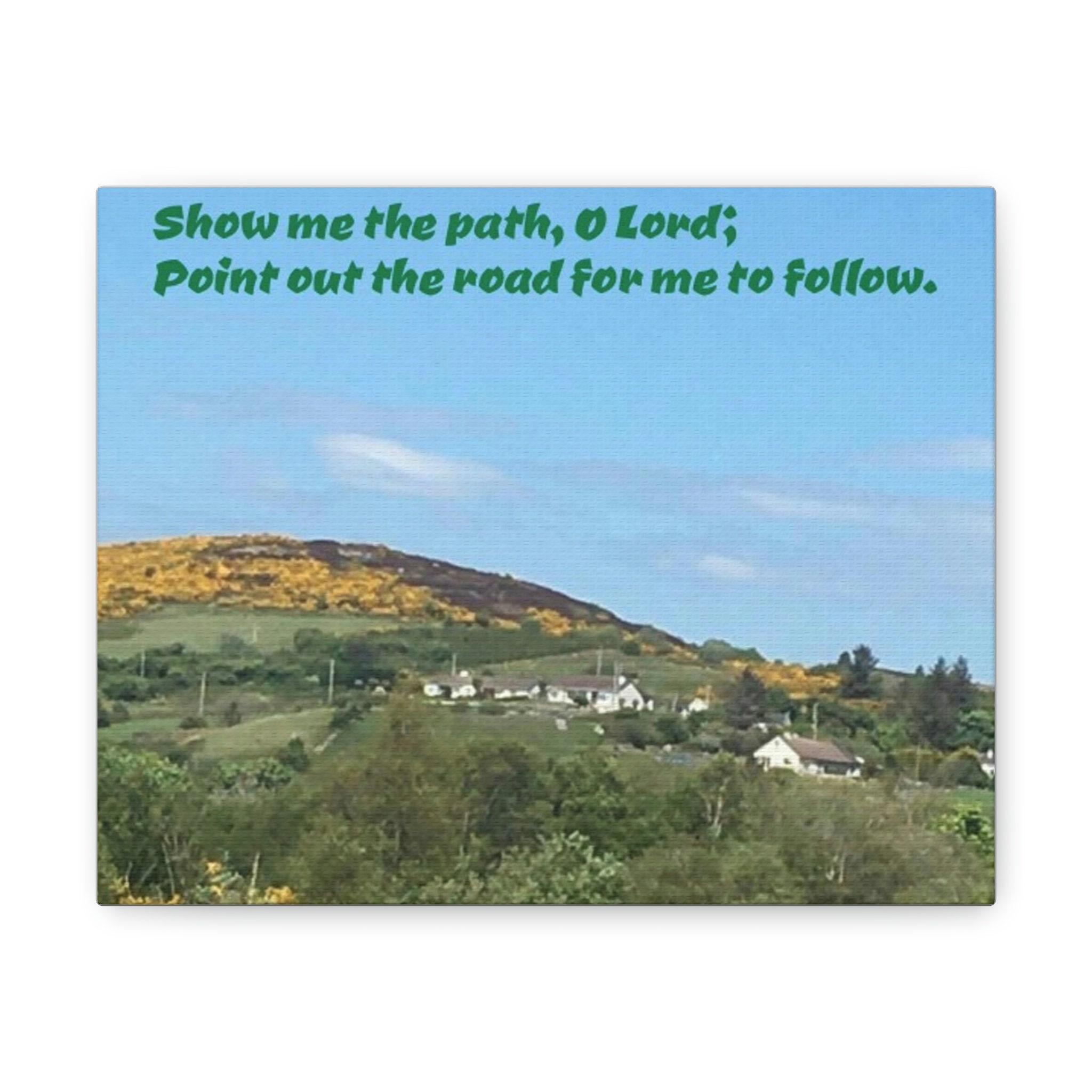 Lord Show Me the Path Psalm 25 Bible Verse Ireland Mayo Canvas Gallery ...