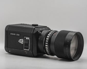 Nalcom FTL 1000 Super 8 Camera, Shinkor Zoom Lens, Tested 1970s Cine Camera