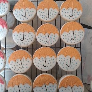 Rainy Day Decorated Sugar Cookies