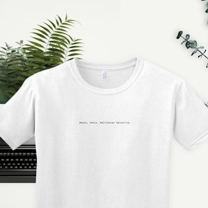 Bears. Beets. Battlestar Galactica. - The Office Quote - Minimalist - Typewriter