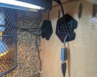 Cable pasacables de 60 mm para terrario de reptiles, decoración para terrarios