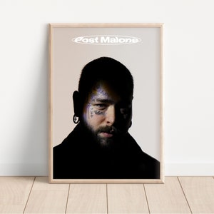 Post Malone Poster I Post Malone Chemical Poster I Post Malone Twelve Carat Toothache Poster I Poster Print Wall Art I DIGITAL PRINT