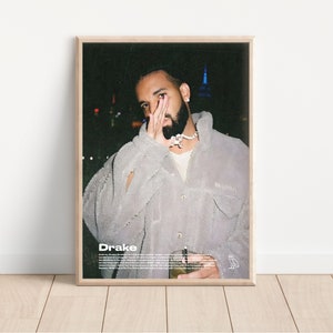 Poster dell'album Drake For All The Dogs / Poster dell'album Drake Her Loss / Carta da parati Drake / Poster con stampa digitale / Arte murale / DOWNLOAD DIGITALE