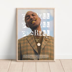Pharell Williams Poster I Pharell Williams Album Art I Pharell Williams Happy Poster I Digital Print Poster I Wall Art I DIGITAL DOWNLOAD