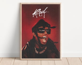 Playboi Carti-poster I Playboi Carti-albumposter afdrukken muurkunst I Playboi Carti Whole Lotta Red-poster I muurkunst I DIGITALE PRINT