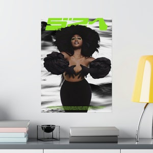 SZA Poster I SZA Album Poster I SZA SoS Poster I Sza Ctrl Album Poster Print Wall Art I Matte Vertical Posters