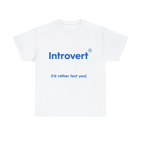 Introvert Heavy Cotton T-Shirt | Unisex T-Shirt | Streetwear T-Shirt