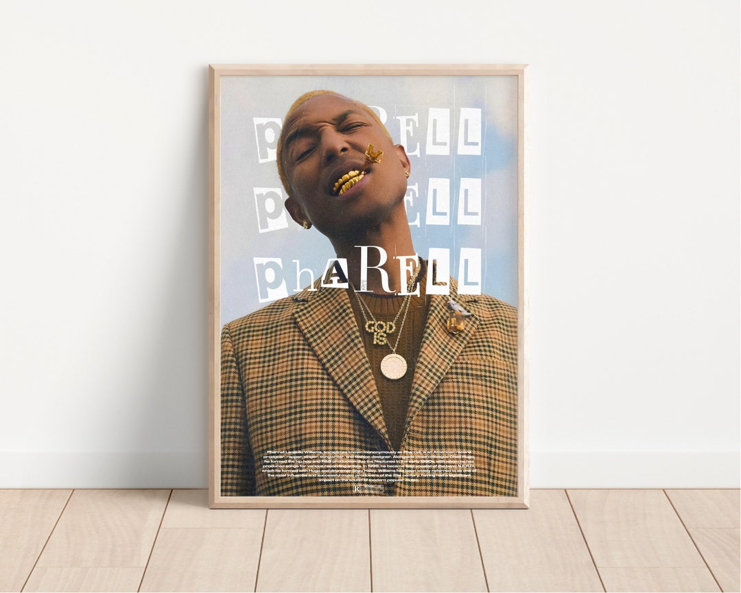Pharell Williams Poster I Pharell Williams Album Art I Pharell