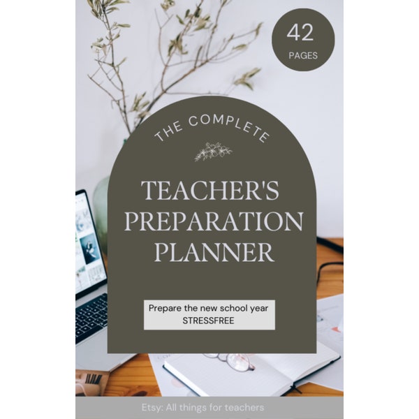 Planificateur de préparation des enseignants/tuteurs. Espace pour le programme et le plan de cours, objectifs, listes de contrôle administratif et listes de contacts.