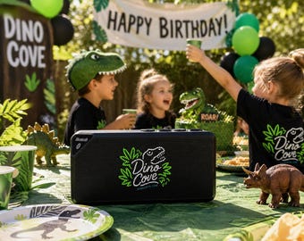 Altoparlante Bluetooth per feste - Compleanno a tema dinosauri - Festa fai da te a tema dinosauri - Audio wireless portatile