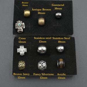 Handmade Indestructible Saint Michael Pocket Rosary protection - Solid 10mm gunmetal beads image 3