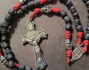 Indestructible Memento Mori Rosary  - Handmade