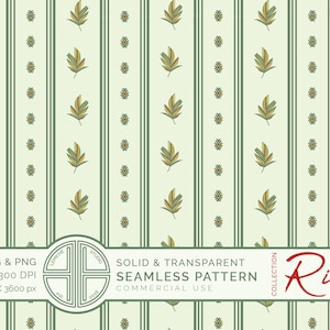 Modello senza cuciture a strisce retrò, design con motivi superficiali a foglie digitali, carta da parati a righe stile vintage - Sfondi SOLIDI E TRASPARENTI