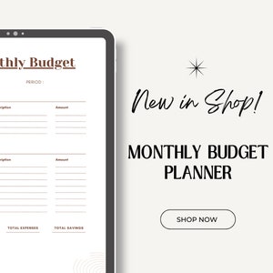 Digital Budget Planner, Budget Planner Digital, Savings Tracker, Budget Template, Budget Printable Planner