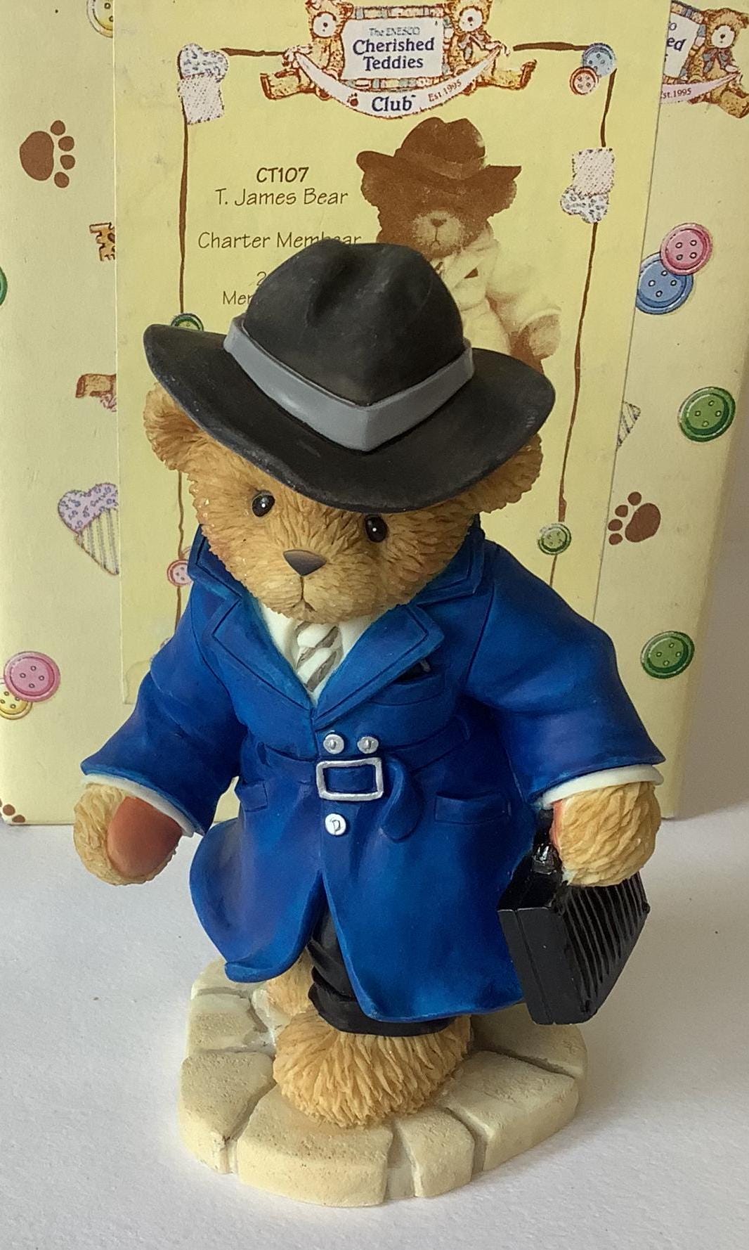 Cherished Teddies 'T. James Bear' 2001 Charter Members Only Piece