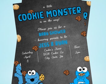Baby cookie monster baby shower decorations 2025