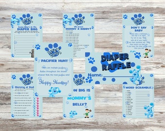 Blue&#39;s Clues Baby Shower Games - Boy Baby Shower - ALL 8 GAMES!