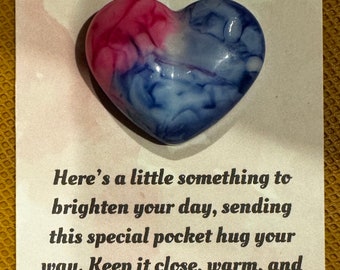 Abbraccio tascabile, cuore, colore casuale