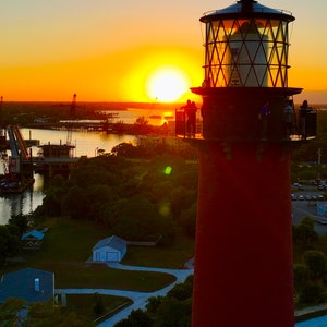 Lighthouse sunset