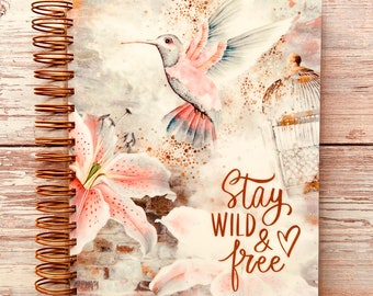 Custom Monthly Planner | Choose Your Start Month | 12 Month Calendars | Monthly Bill Trackers | Stay Wild & Free