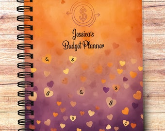 Amber Hearts Custom Budget Planner | Finance Tracker