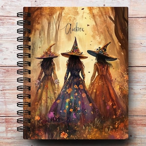 Personalized Witch Notebook & Custom Journal | Woodland Witches