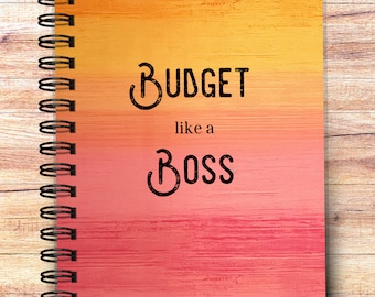 Custom Budget Planner | "Like A Boss" Design, Finance Tracker