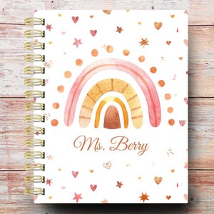 2025-2026 Ultimate Custom Teacher Planner | Choose Your Start Month | Classroom Checklist | Weekly Lesson Planner | Boho Rainbow