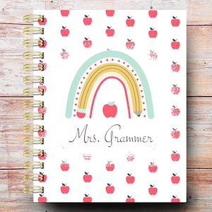 2025-2026 Ultimate Custom Teacher Planner | Choose Your Start Month | Classroom Checklist | Weekly Lesson Planner | Rainbow Pencil