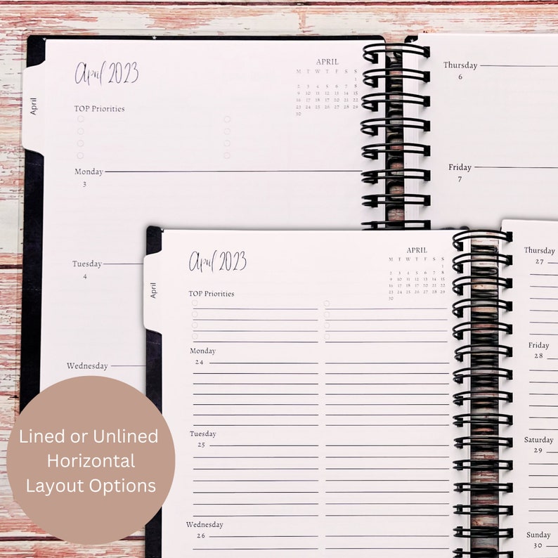 Custom Weekly Planner Planner Chick Choose Your Start Month 12 Month 