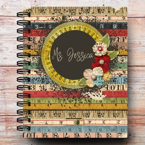 2025-2026 Ultimate Custom Teacher Planner | Choose Your Start Month | Weekly Lesson Planner | Lined Horizontal | Vintage Lesson Plan
