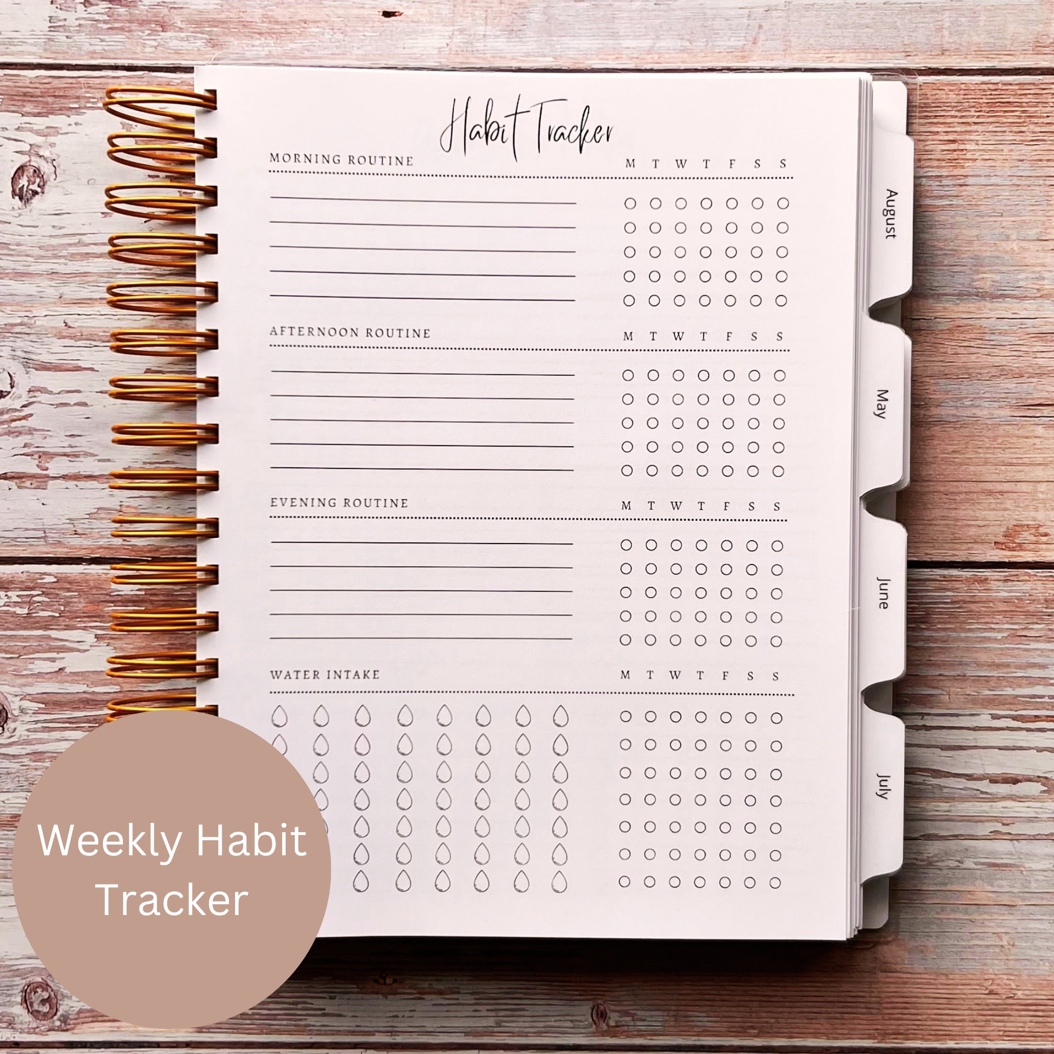 Custom Monthly Planner Choose Your Start Month 12 Month Calendars