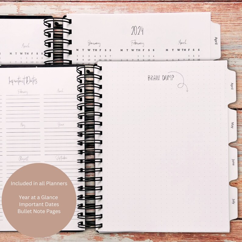 Custom weekly planner gothic garden choose your start month 12 month