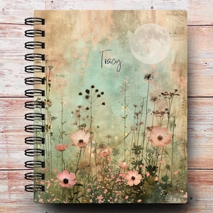 Wildflower Meadow Personalized Notebook | Vintage Bloom Custom Journal | Heirloom Botanical Gift