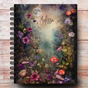 Custom Weekly Planner - Midnight Garden | Choose Your Start Month | 12 Month Calendars | Fully Customizable