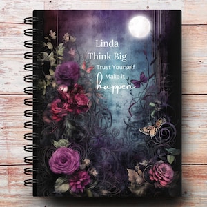 Custom Weekly Planner | Moonlit Garden | Choose Your Start Month | 12 Month Calendars | Monthly Goals | Bill Trackers | Top Priorities